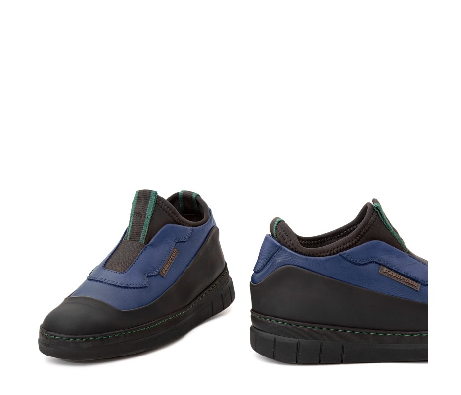 Pakerson SCARPA ABETONE PELLE BLU NAVY Saldi