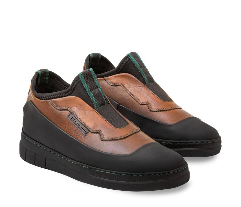 Pakerson SCARPA ABETONE PELLE MARRONE TAN Saldi Di Fabbrica