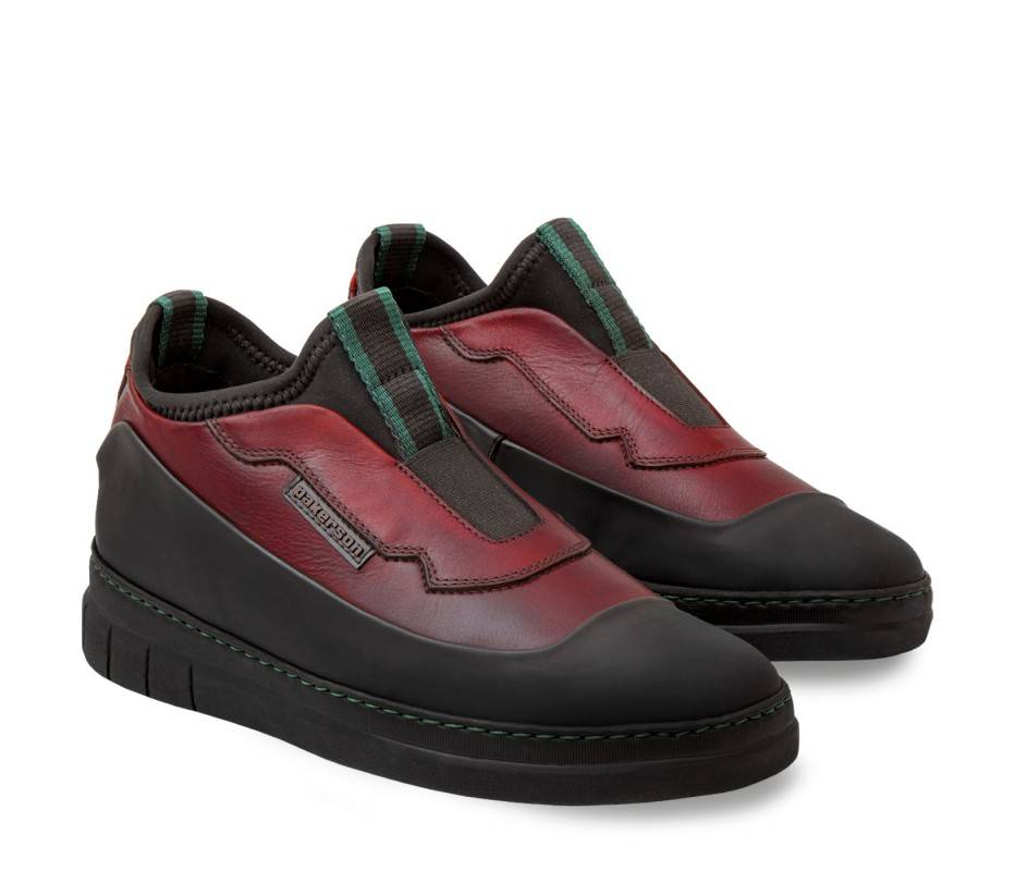 Pakerson SCARPA ABETONE PELLE ROSSO BORDEAUX Moda
