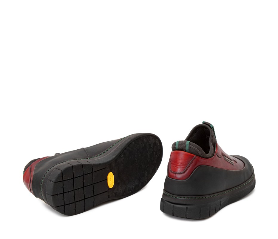 Pakerson SCARPA ABETONE PELLE ROSSO BORDEAUX Moda