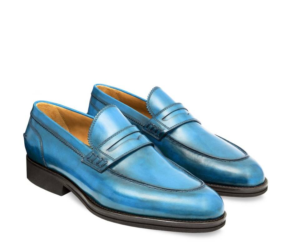 Pakerson MOCASSINO LUCCA PELLE AZZURRO BAY 2025