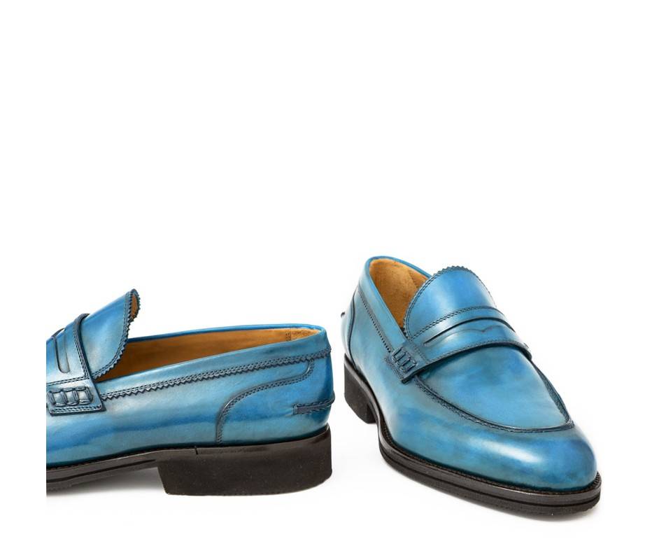 Pakerson MOCASSINO LUCCA PELLE AZZURRO BAY 2025