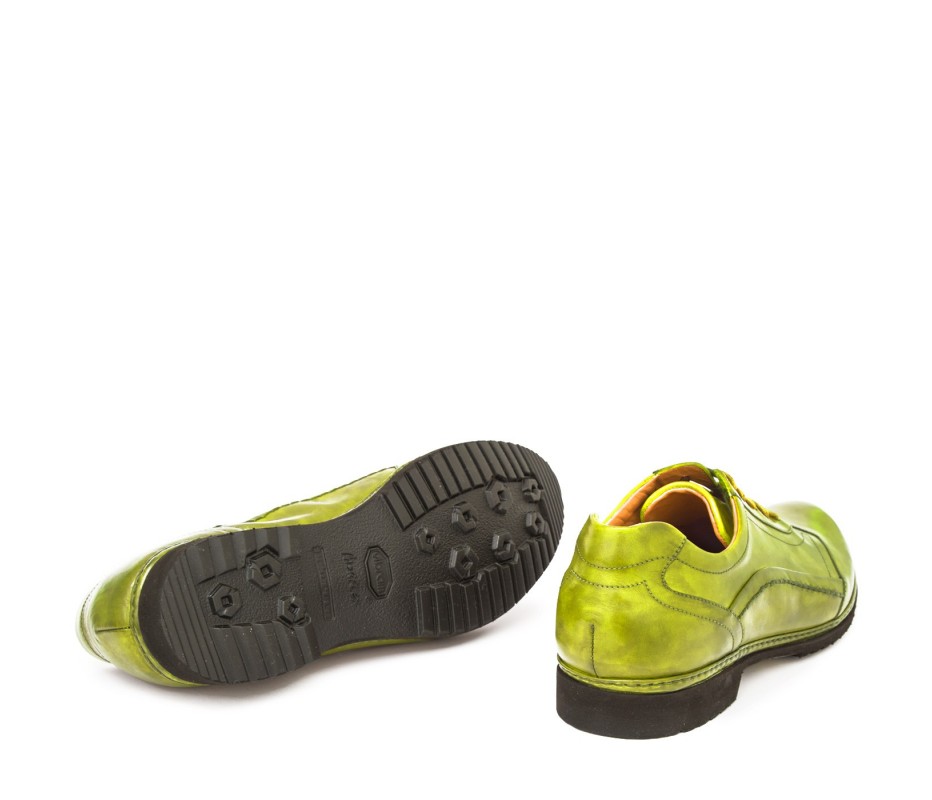 Pakerson DERBY PIENZA PELLE VERDE PISTACCHIO Italy