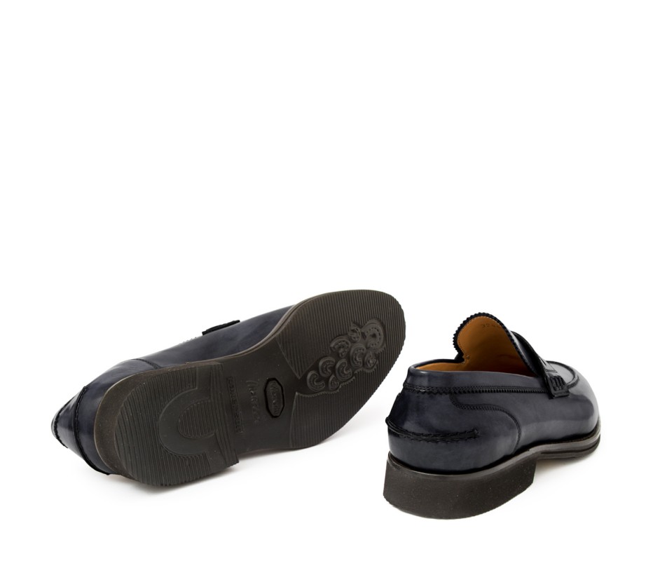 Pakerson MOCASSINO LUCCA PELLE GRIGIO STONE Spedizione Gratuita