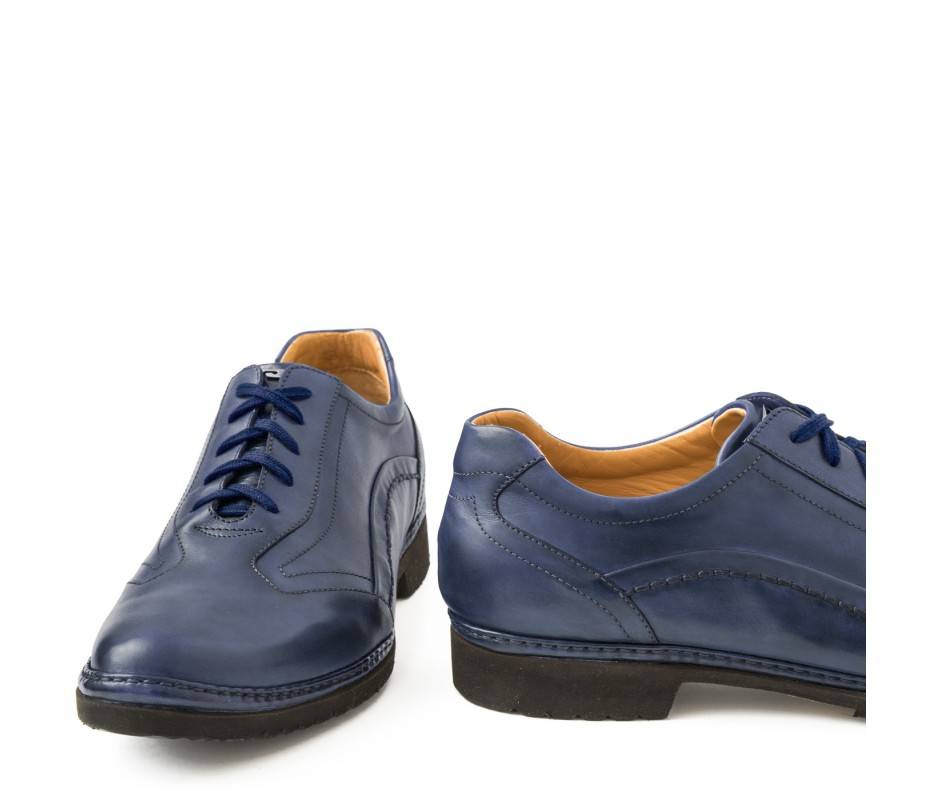 Pakerson DERBY PIENZA PELLE BLU NAVY Pezzi Unici