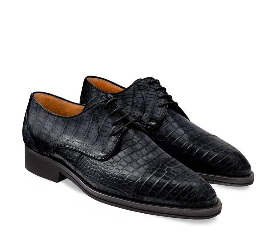 Pakerson DERBY FIRENZE ALLIGATORE GRIGIO STONE Qualità Garantita