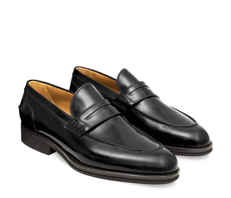 Pakerson MOCASSINO LUCCA PELLE NERA Negozi Online