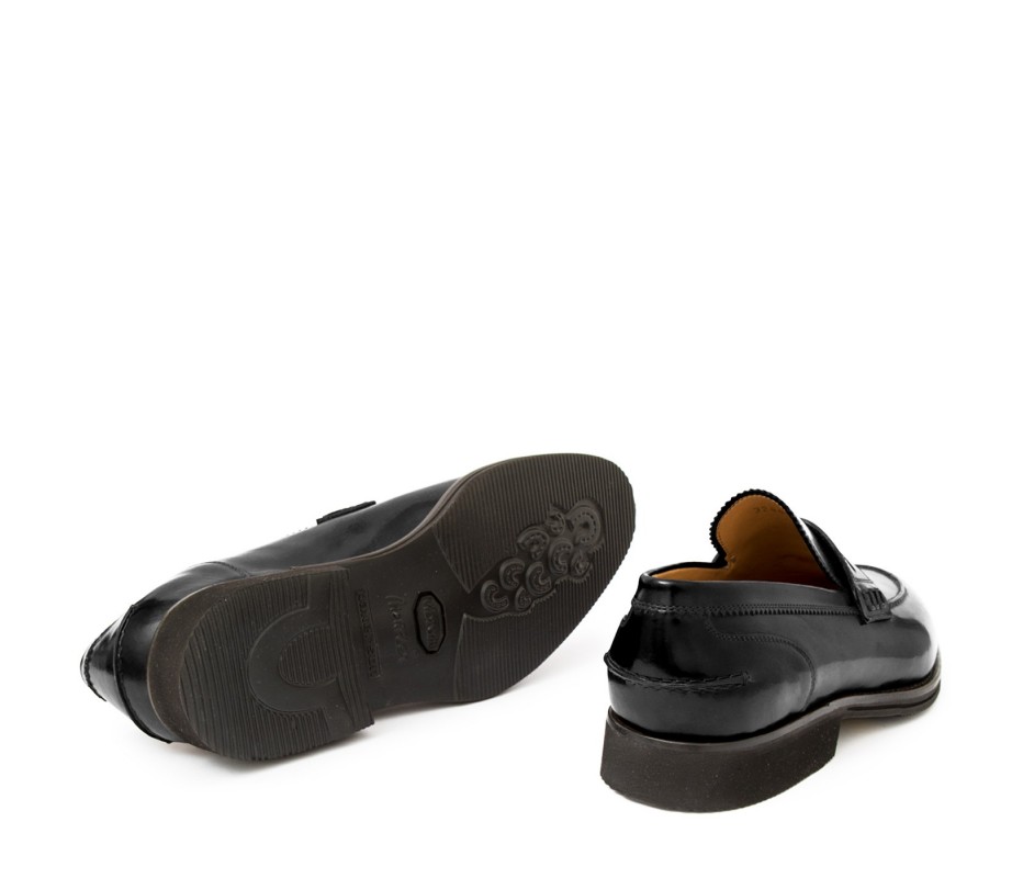 Pakerson MOCASSINO LUCCA PELLE NERA Negozi Online