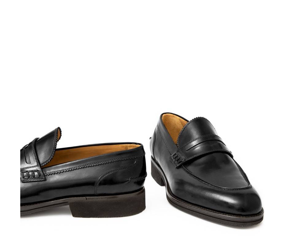 Pakerson MOCASSINO LUCCA PELLE NERA Negozi Online
