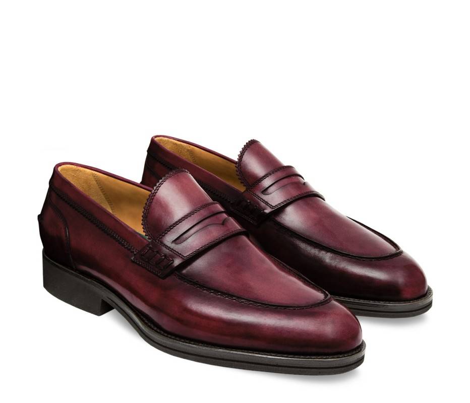 Pakerson MOCASSINO LUCCA PELLE BORDEAUX VINO Fino Al -60%
