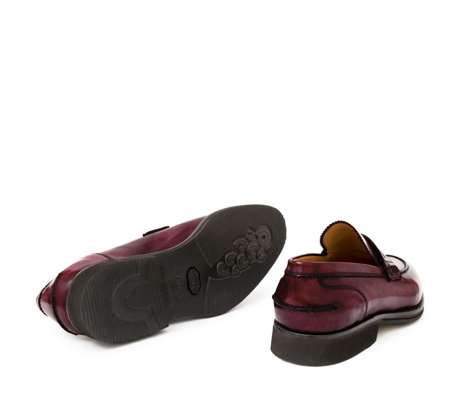 Pakerson MOCASSINO LUCCA PELLE BORDEAUX VINO Fino Al -60%