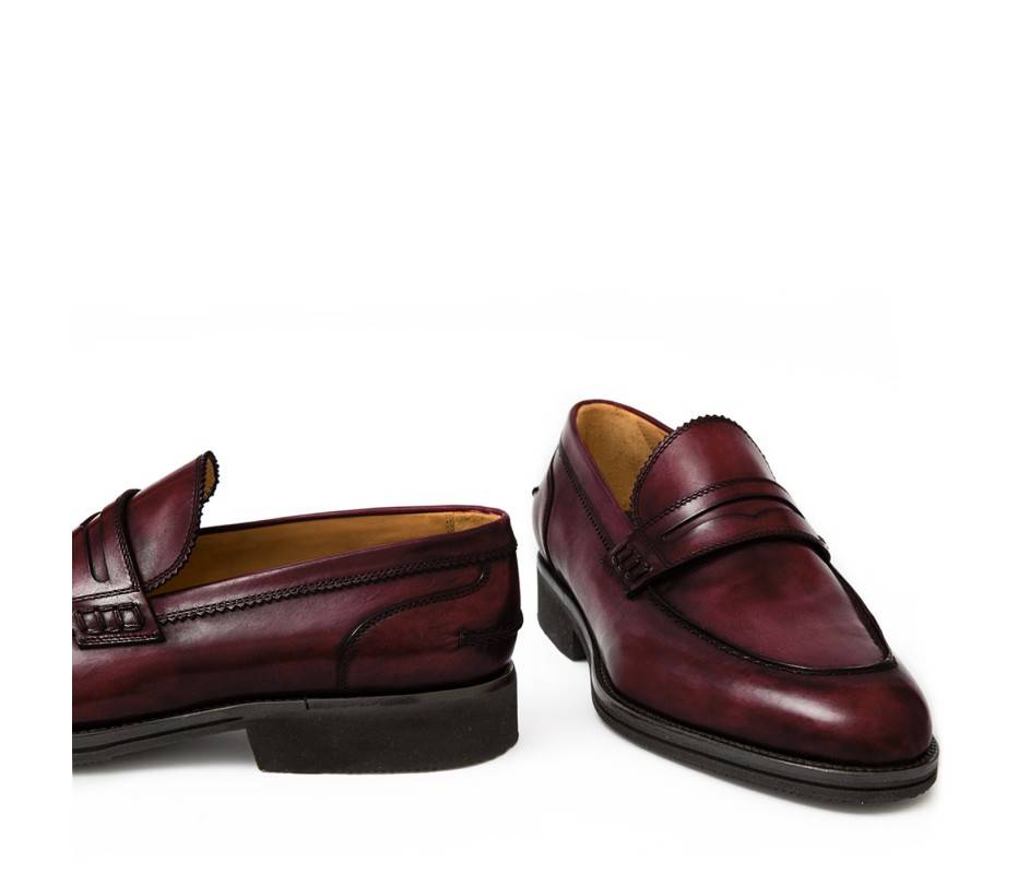 Pakerson MOCASSINO LUCCA PELLE BORDEAUX VINO Fino Al -60%
