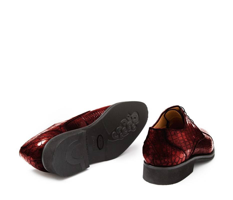 Pakerson DERBY FIRENZE ALLIGATORE BORDEAUX VINO Prezzo Ridotto