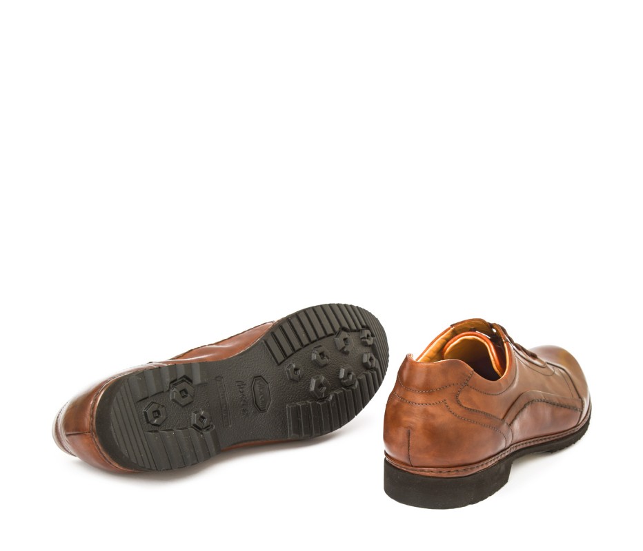 Pakerson DERBY PIENZA PELLE MARRONE TAN Economico