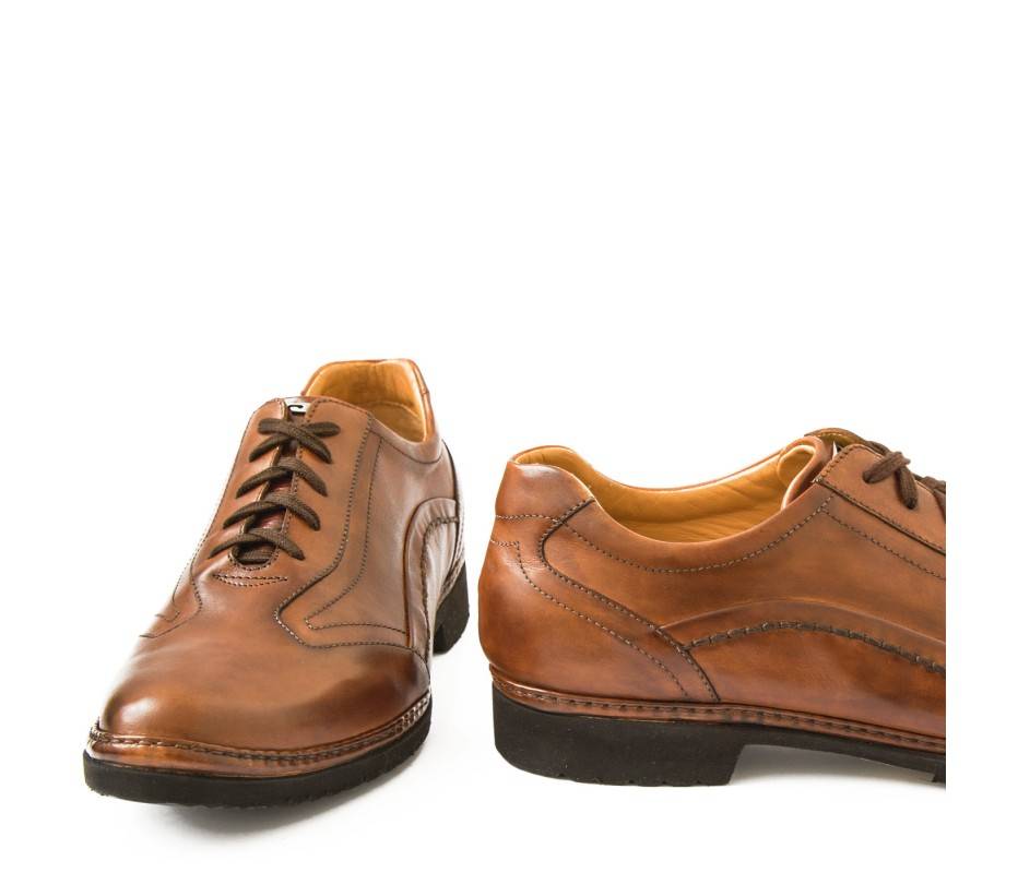 Pakerson DERBY PIENZA PELLE MARRONE TAN Economico