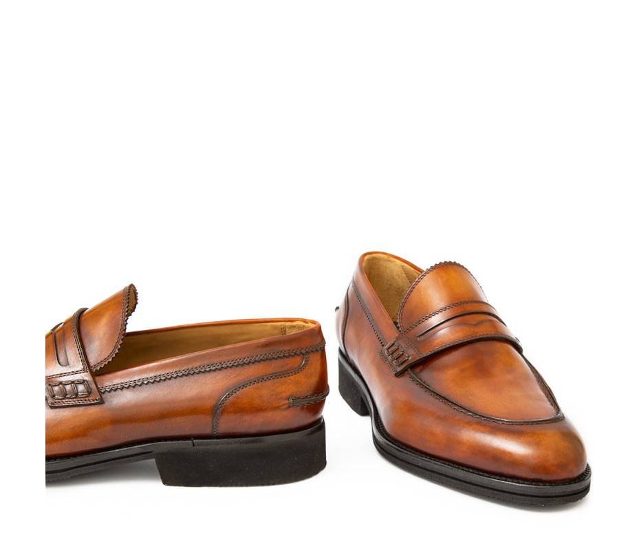 Pakerson MOCASSINO LUCCA PELLE MARRONE WOOD Affare Del Giorno