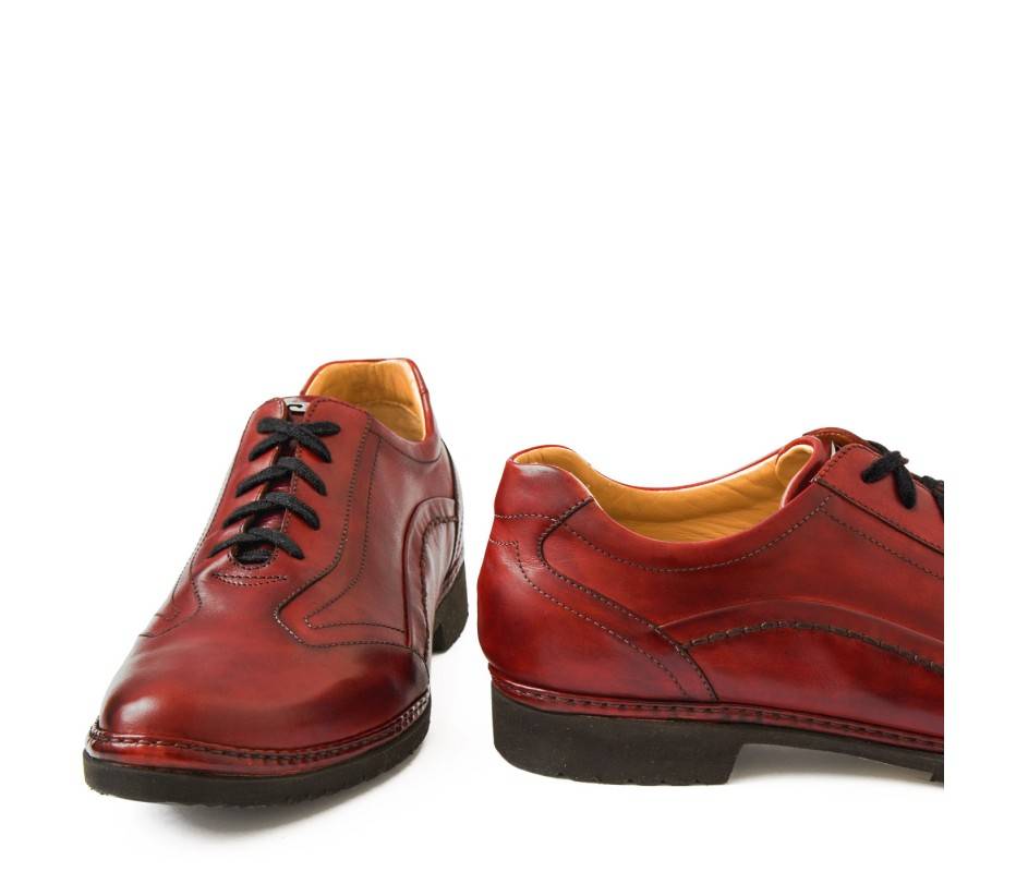 Pakerson DERBY PIENZA PELLE ROSSO BORDEAUX Saldi
