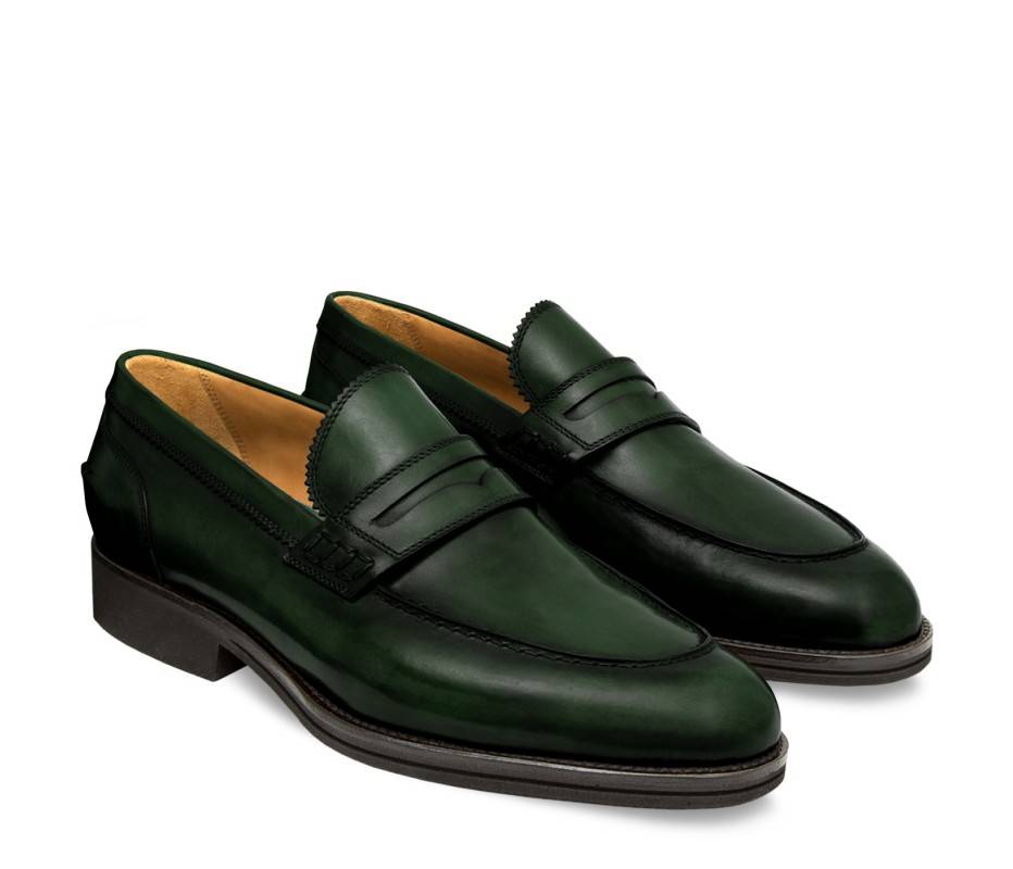 Pakerson MOCASSINO LUCCA PELLE VERDE TARTARUGA Vendite Flash