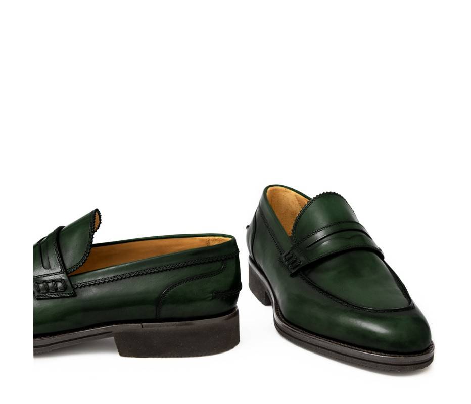 Pakerson MOCASSINO LUCCA PELLE VERDE TARTARUGA Vendite Flash