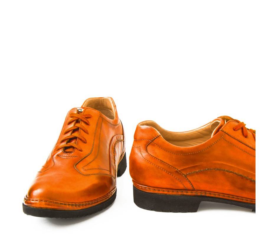Pakerson DERBY PIENZA PELLE ARANCIO Negozio