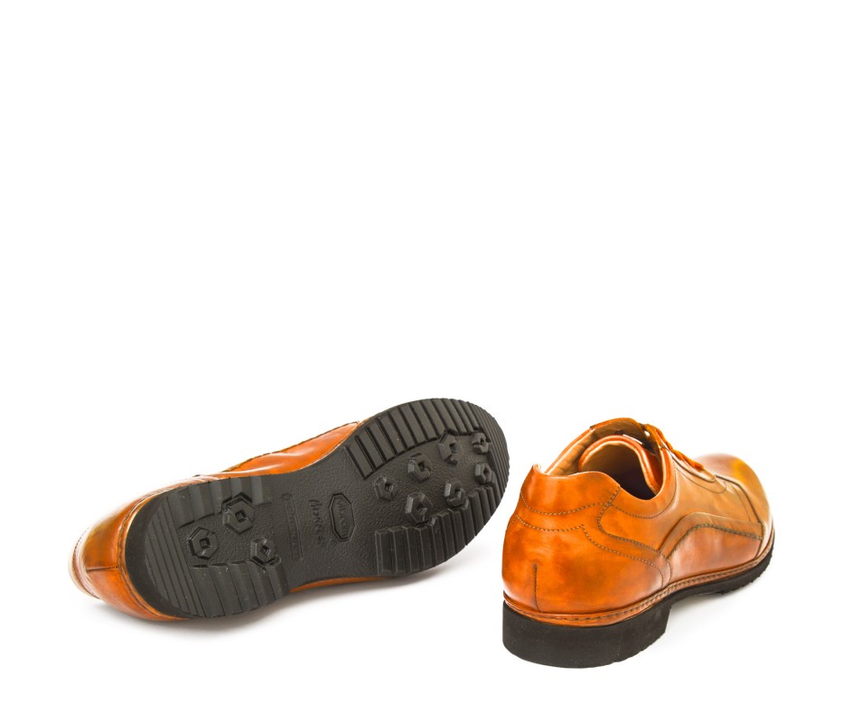 Pakerson DERBY PIENZA PELLE ARANCIO Negozio