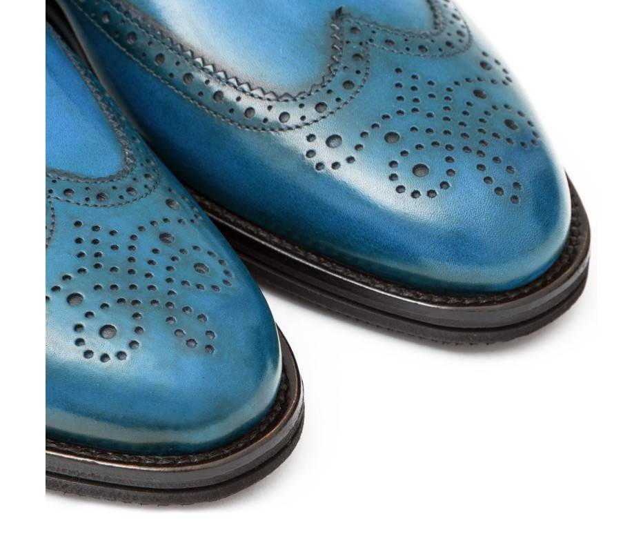Pakerson DOPPIA FIBBIA SIENA PELLE AZZURRO BAY Moda