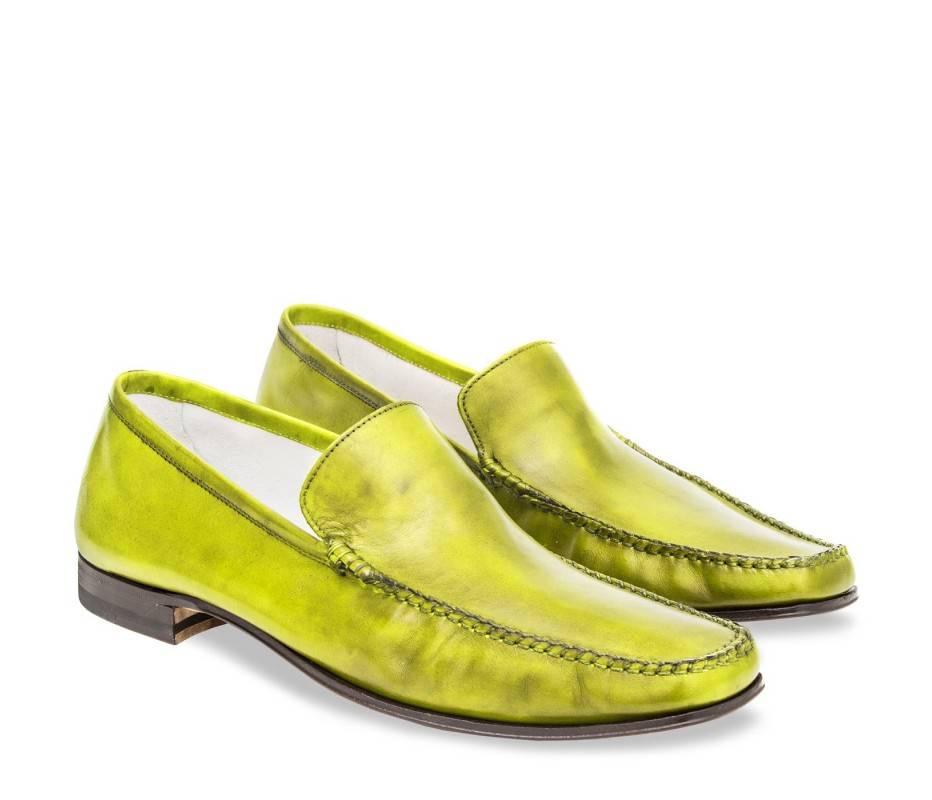 Pakerson MOCASSINO CERRETO PELLE VERDE PISTACCHIO 2025