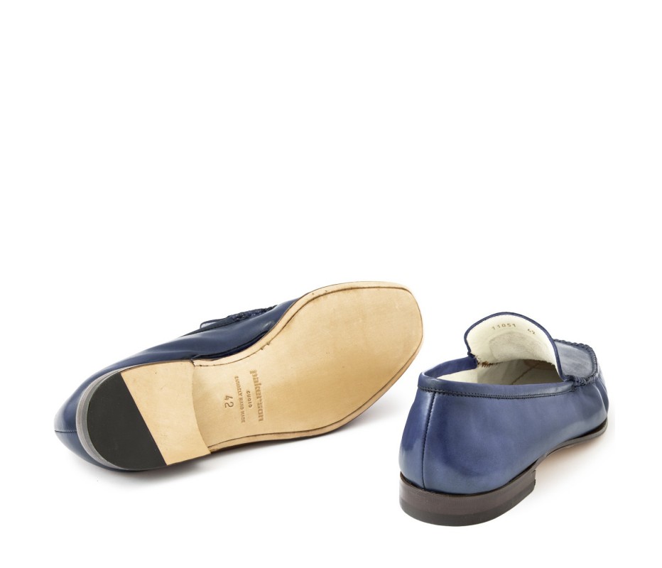 Pakerson MOCASSINO CERRETO PELLE BLU NAVY Vendita