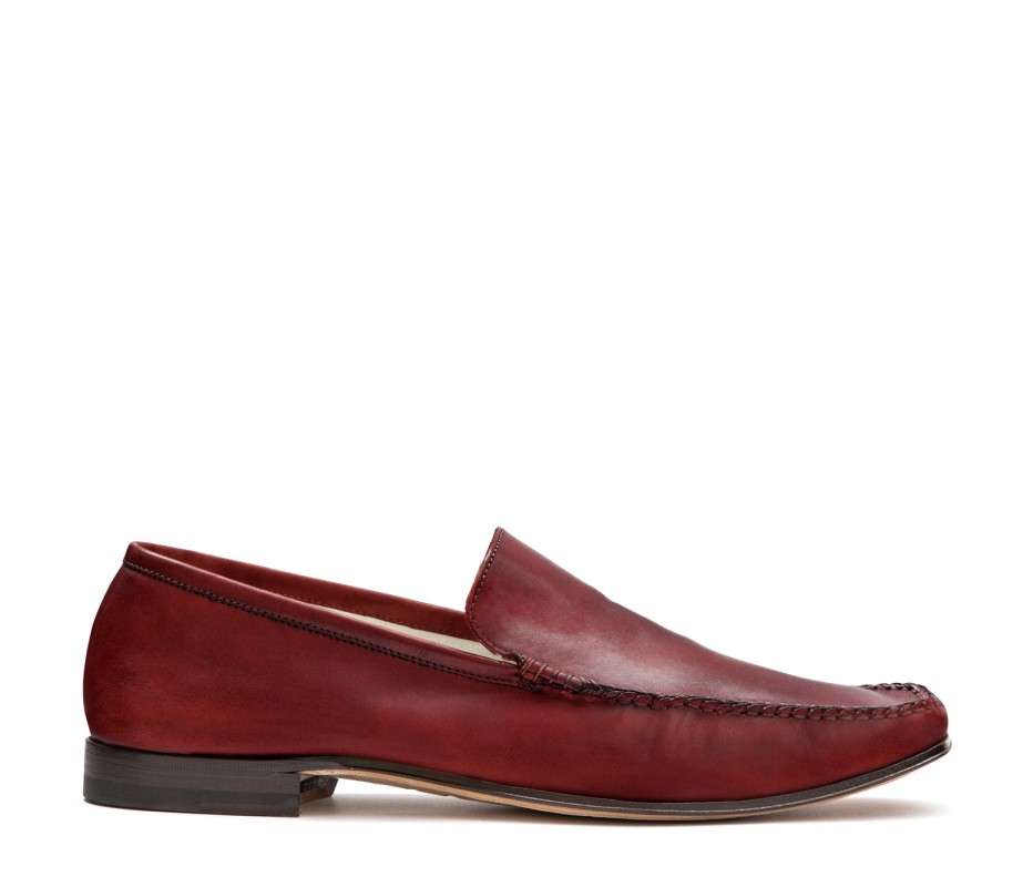 Pakerson MOCASSINO CERRETO PELLE ROSSO BORDEAUX Novità