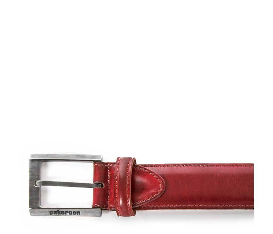 Pakerson FIBBIA VOLTERRA PELLE ROSSO BORDEAUX Presa