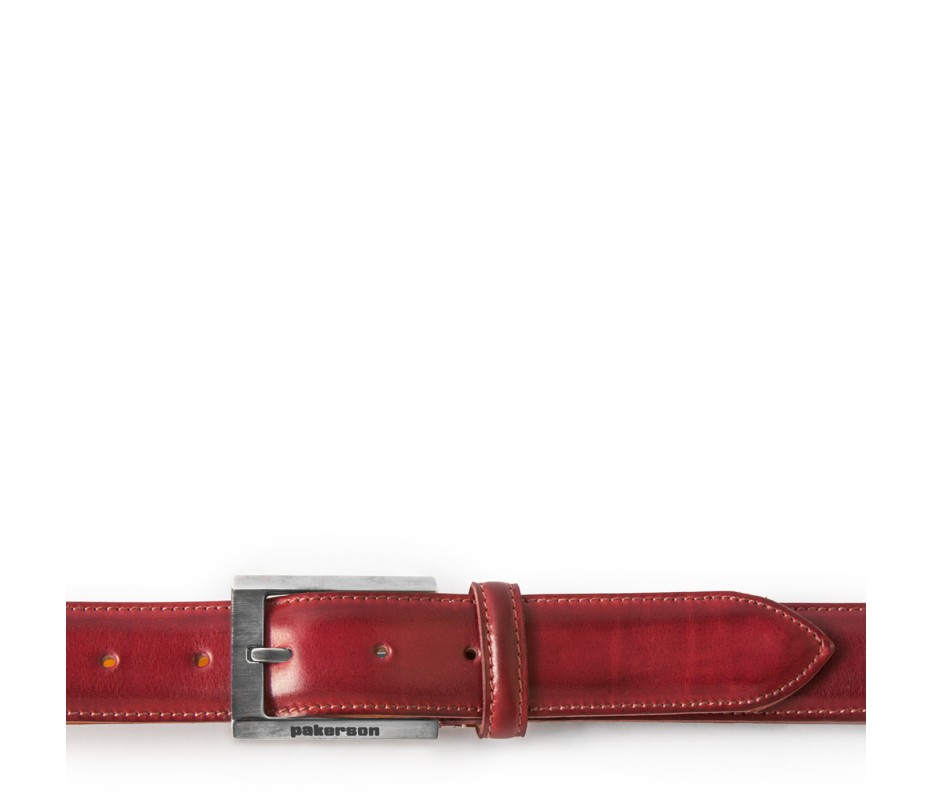 Pakerson FIBBIA VOLTERRA PELLE ROSSO BORDEAUX Presa