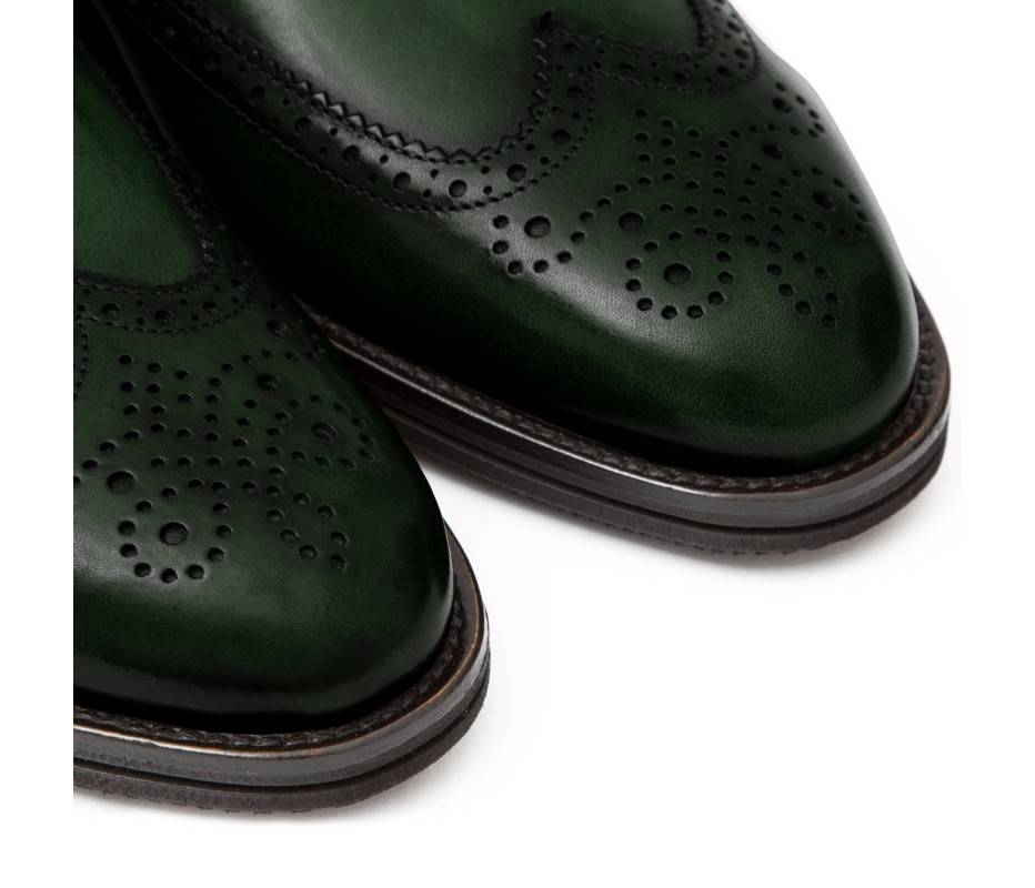 Pakerson DOPPIA FIBBIA SIENA PELLE VERDE TARTARUGA Sconto