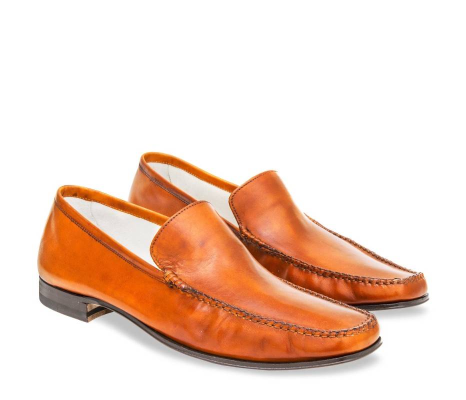 Pakerson MOCASSINO CERRETO PELLE ARANCIO Offerte