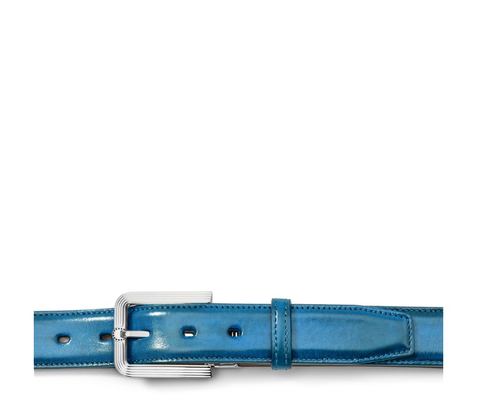 Pakerson FIBBIA FIESOLE PELLE AZZURRO BAY Vendite Flash