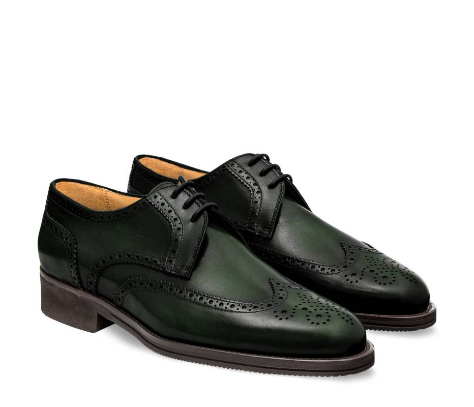 Pakerson DERBY PISA PELLE VERDE TARTARUGA Spedizione Gratuita