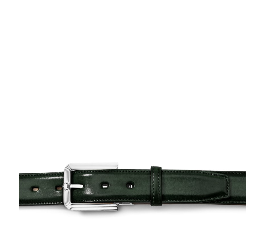 Pakerson FIBBIA FIESOLE PELLE VERDE TARTARUGA Consegna Veloce