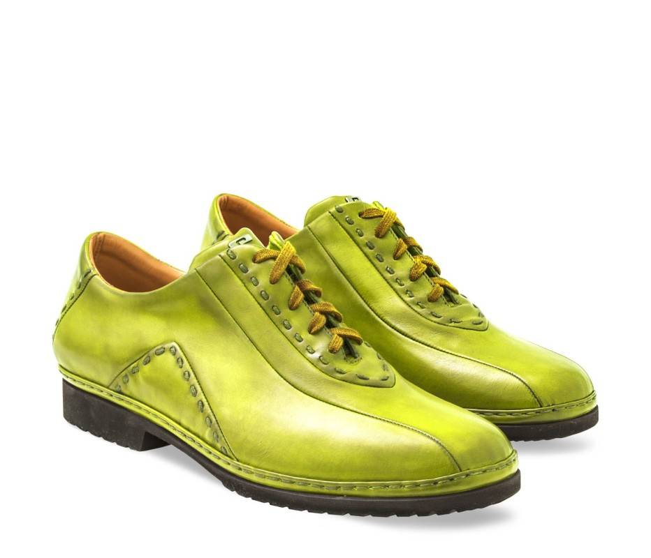 Pakerson DERBY BOLGHERI PELLE VERDE PISTACCHIO Prezzo Ridotto