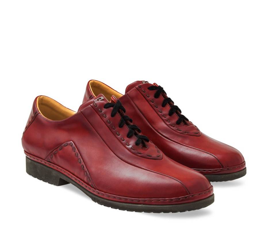 Pakerson DERBY BOLGHERI PELLE ROSSO BORDEAUX Vendite Flash