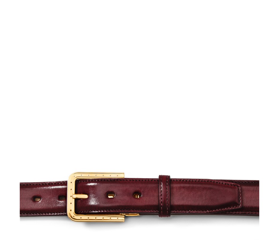 Pakerson FIBBIA RIPA PELLE BORDEAUX VINO Vendita