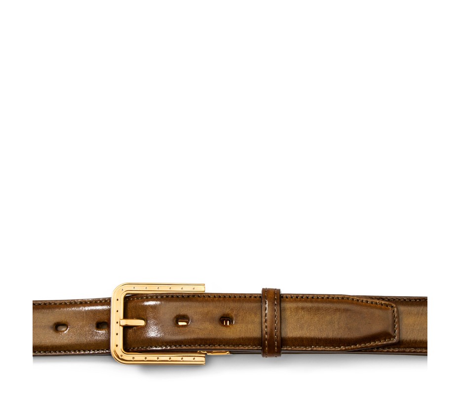 Pakerson FIBBIA RIPA PELLE MARRONE TIMBER Soddisfazione Garantita