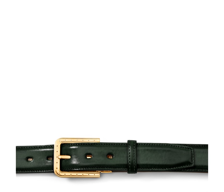 Pakerson FIBBIA RIPA PELLE VERDE TARTARUGA Fino Al -60%