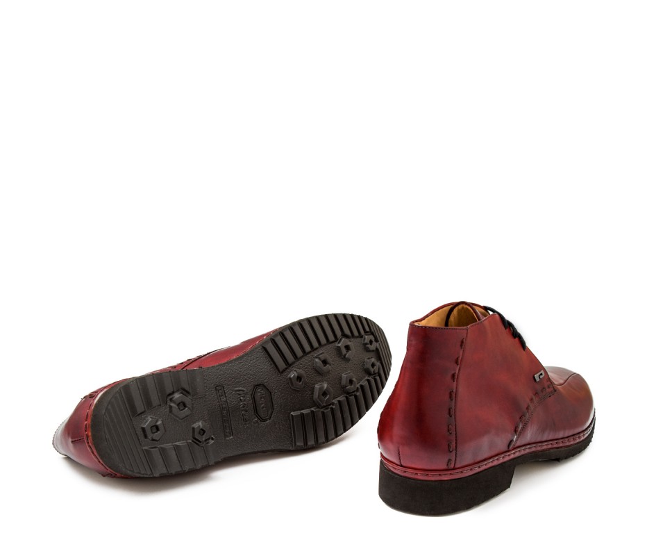 Pakerson POLACCHINO GREVE PELLE ROSSO BORDEAUX Shopping Online