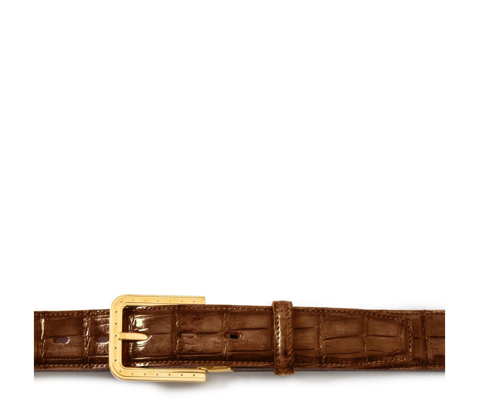 Pakerson FIBBIA RIPA ALLIGATORE MARRONE TIMBER Online