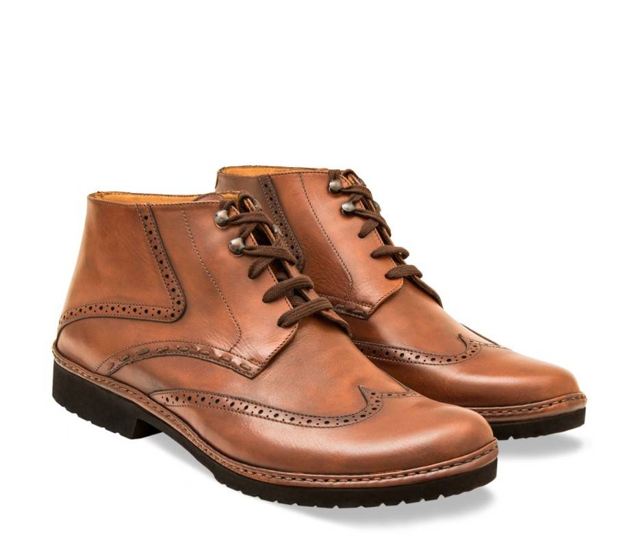 Pakerson POLACCHINO CERTALDO PELLE MARRONE TAN In Saldo