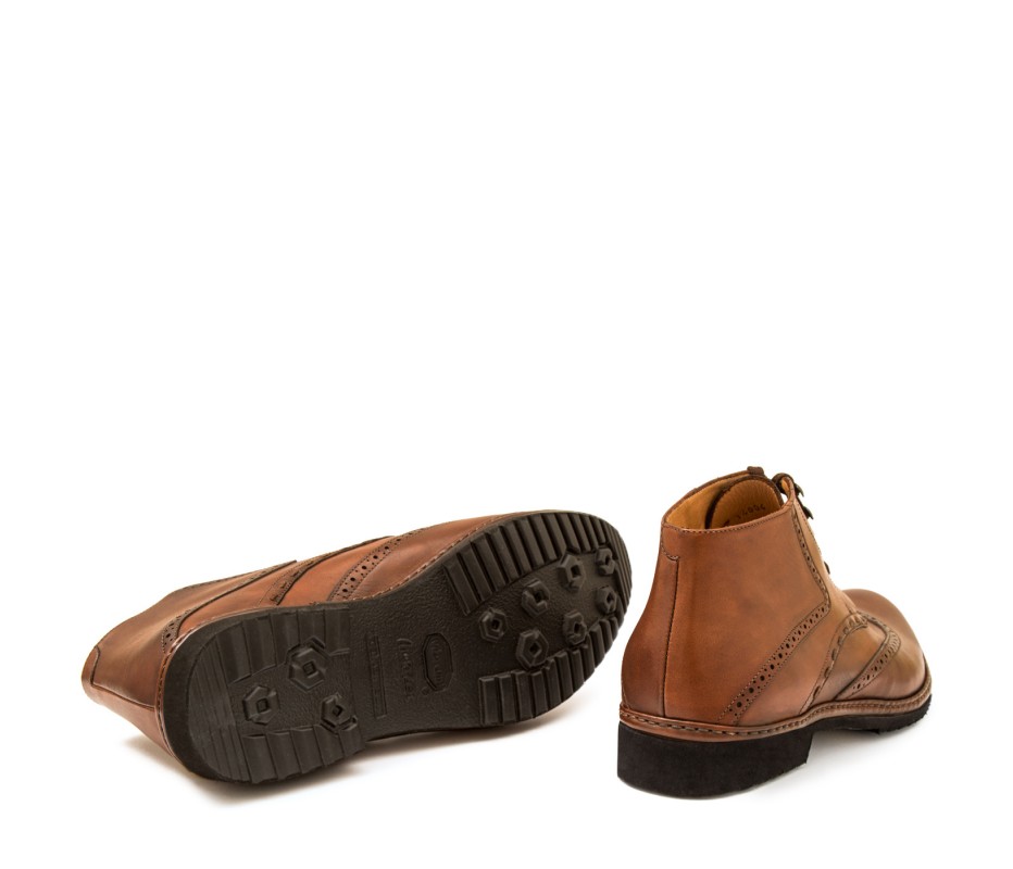 Pakerson POLACCHINO CERTALDO PELLE MARRONE TAN In Saldo