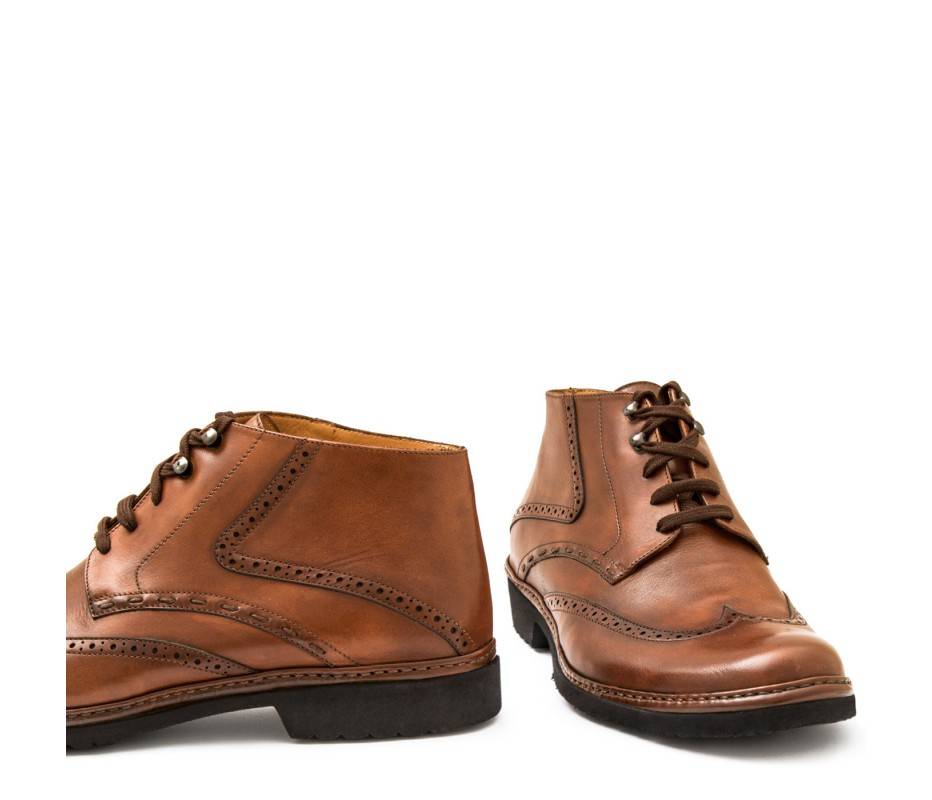 Pakerson POLACCHINO CERTALDO PELLE MARRONE TAN In Saldo