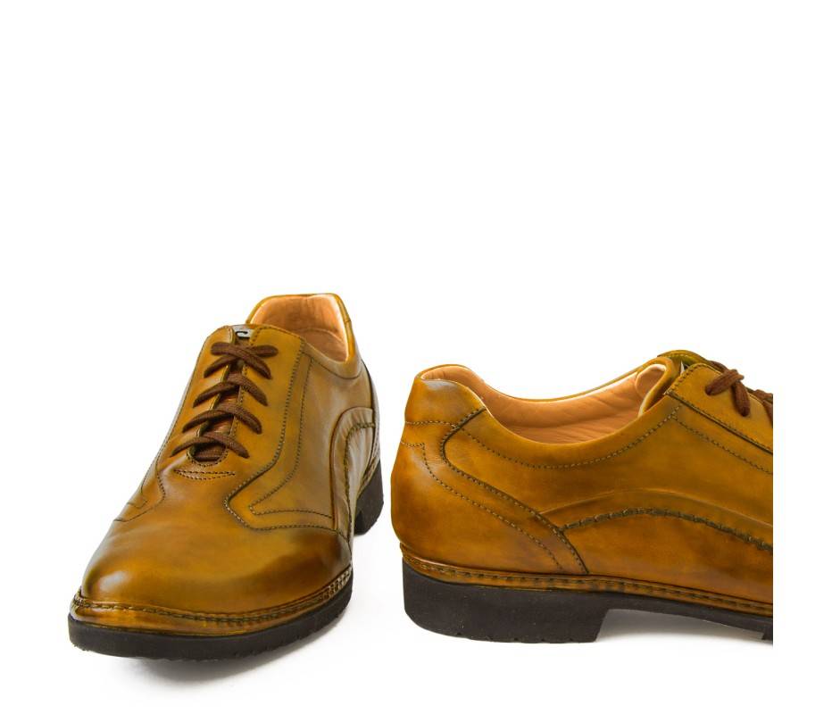 Pakerson DERBY PIENZA PELLE GIALLO SENAPE Offerta migliore