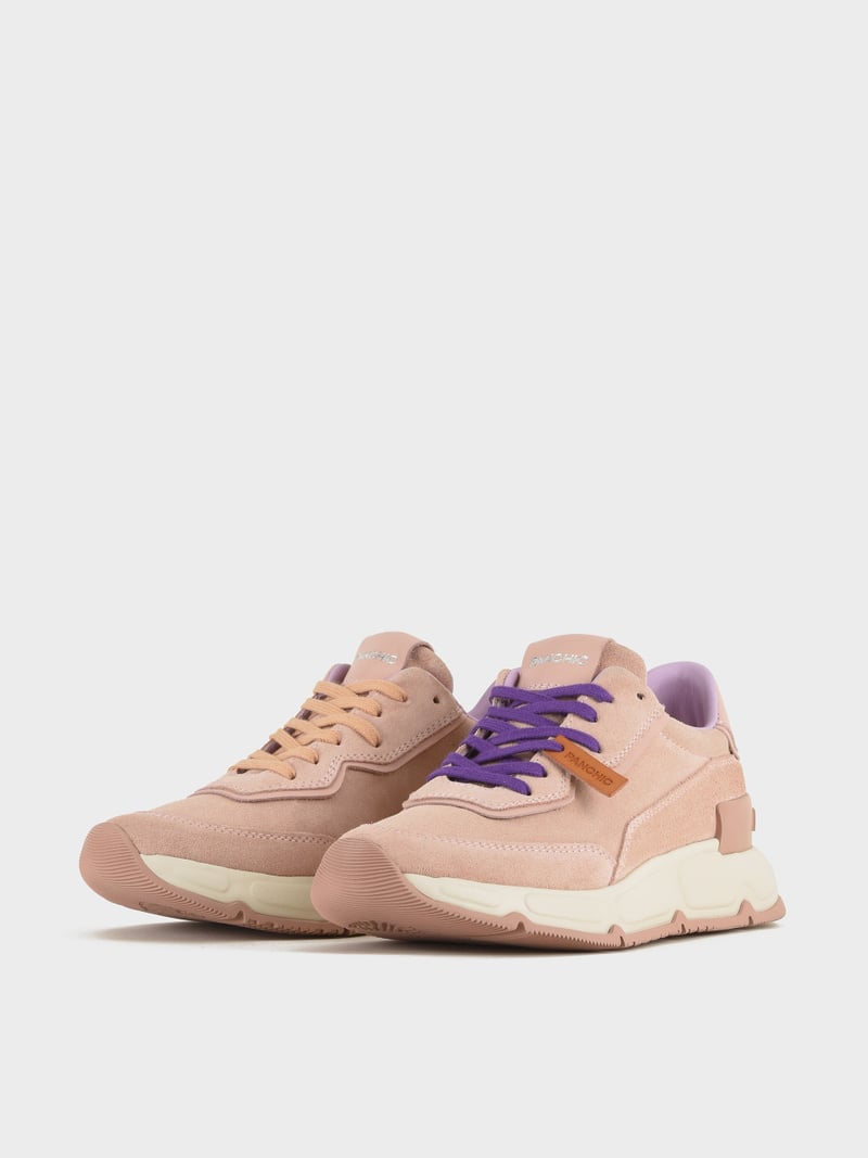 Panchic SNEAKER P06 DONNA IN SUEDE E PELLE ROSA CIPRIA Negozio