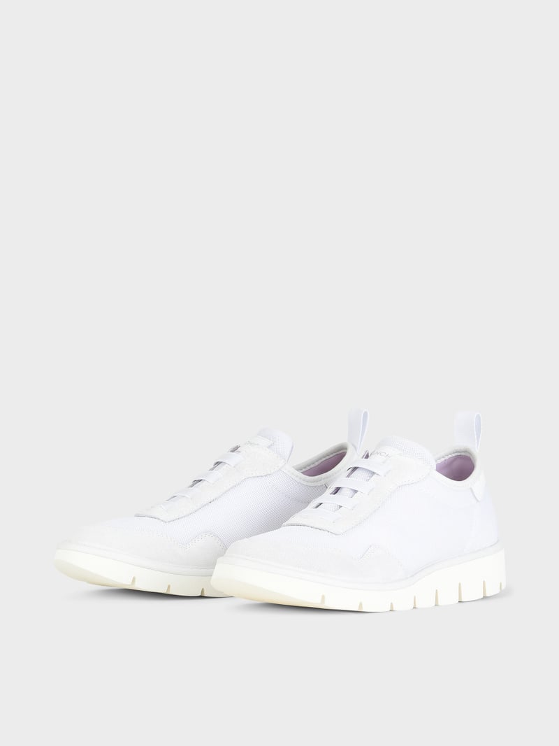 Panchic SLIP ON P05 DONNA IN MESH E SUEDE BIANCO Vendita
