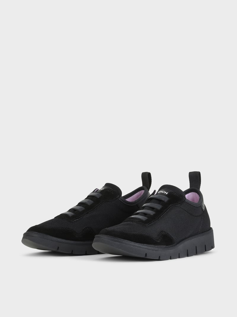 Panchic SLIP ON P05 DONNA IN MESH E SUEDE NERO Pezzi Unici